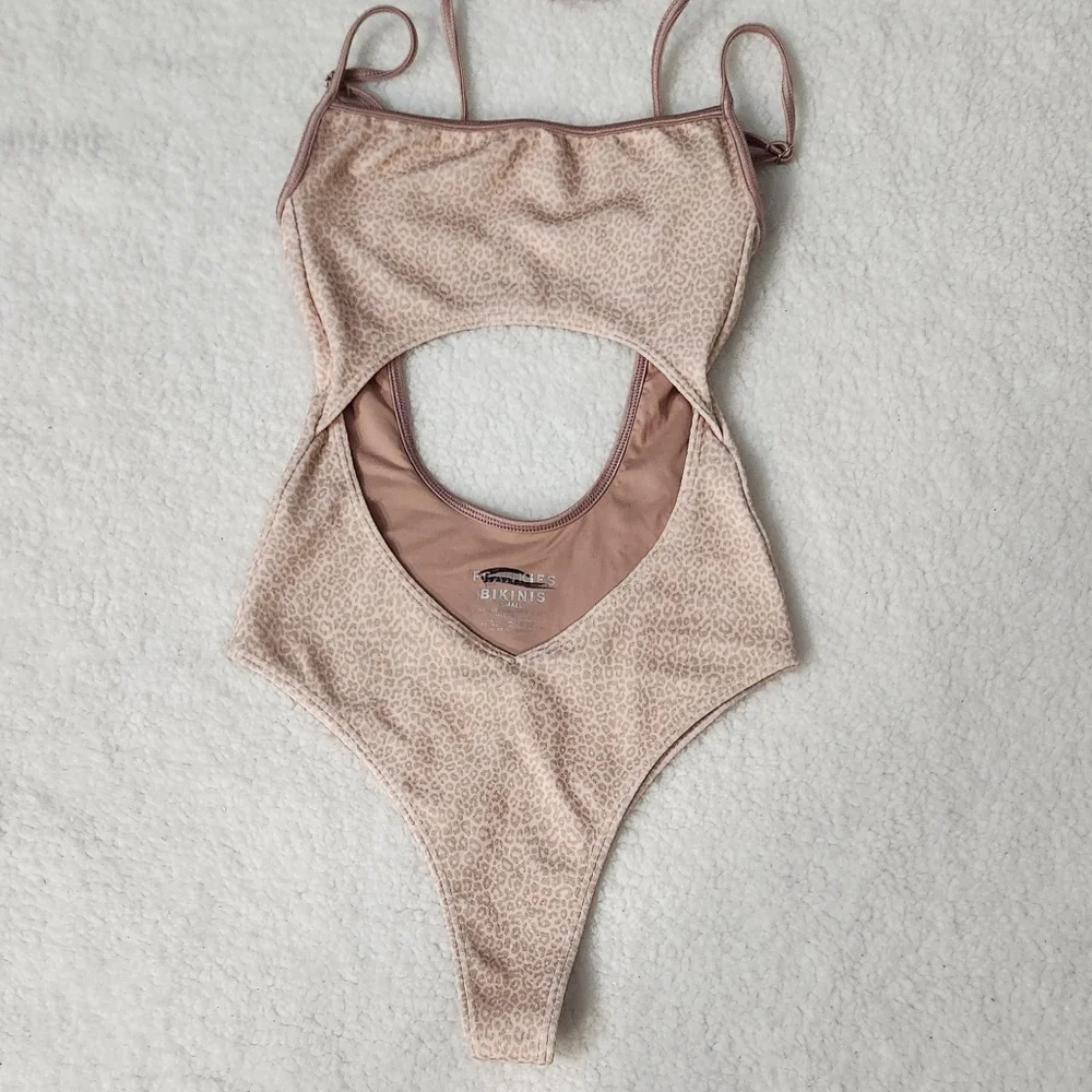New!Frankie's Bikinis Alice Terry Wrap One‎ Piece Swimsuit